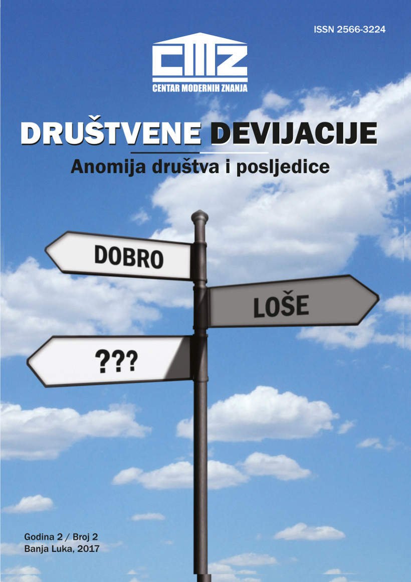 ANOMIJA DRUŠTVA I POSLJEDICE